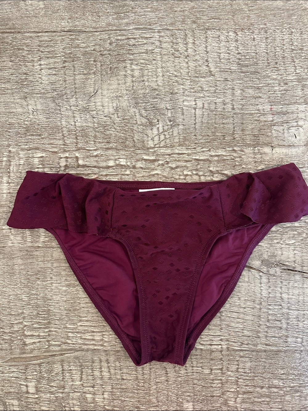 Robin Piccone Raspberry Ruffled V-Neck Tankini Set - Picture 5 of 8